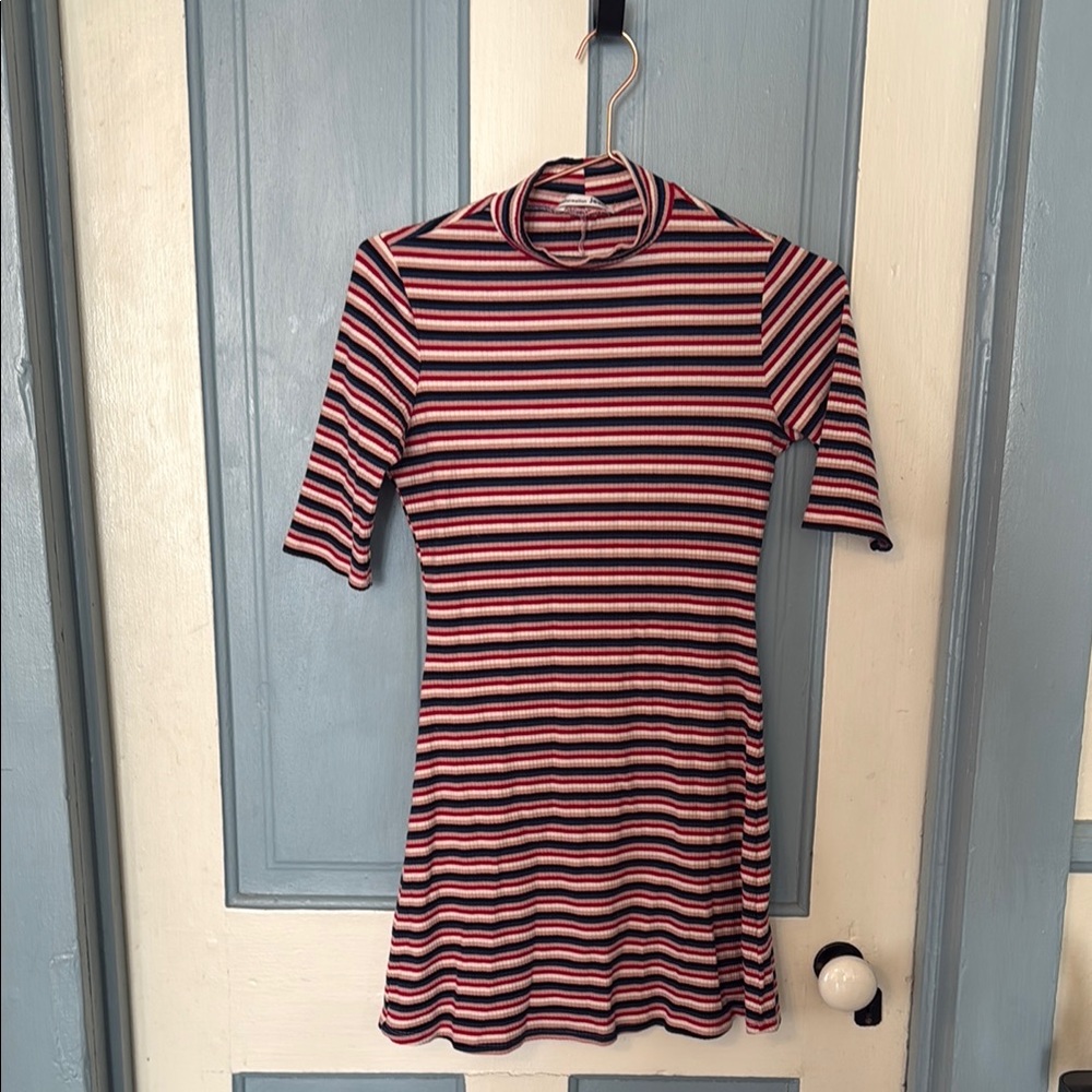 Reformation Ribbed Striped Dress